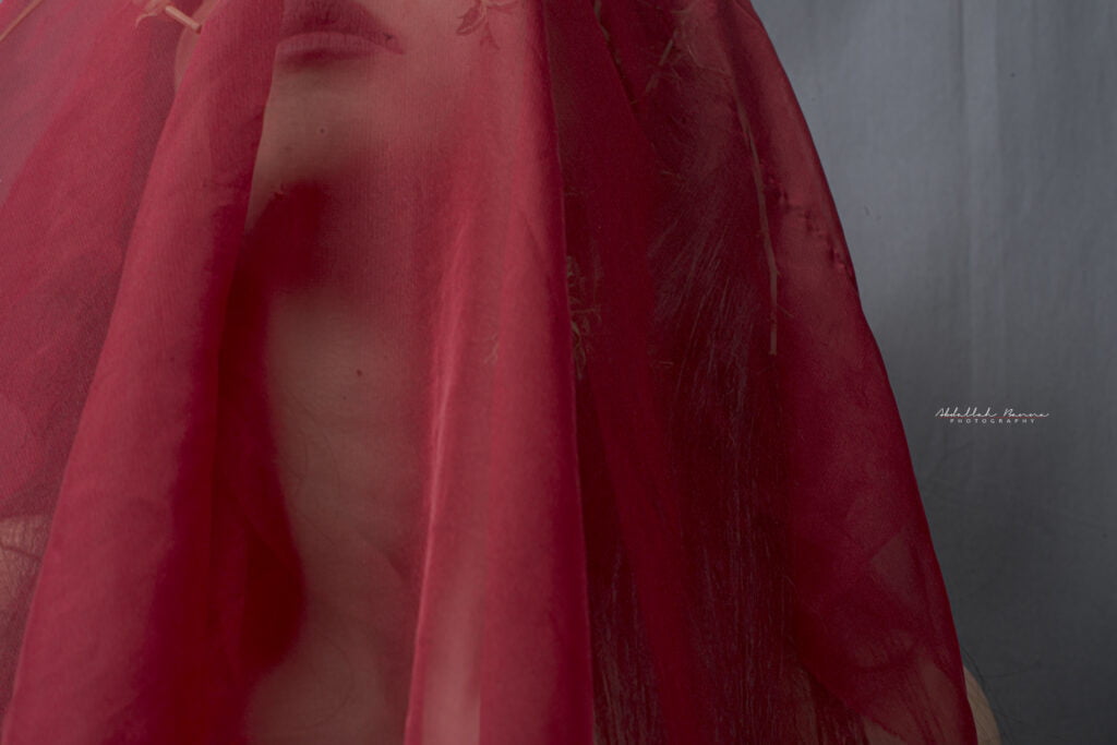 Hauntingly Beautiful: Lady in Black Costume with Spooky Makeup