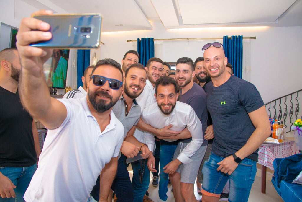 Groom and his groom mates , group of people together