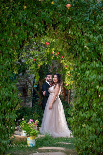 couple standing for a couple photoshoot