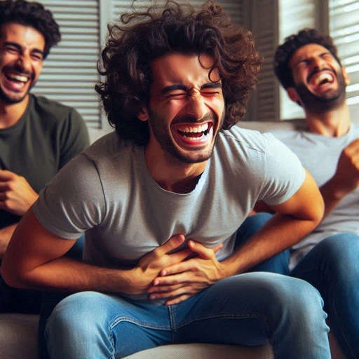 image of lebanes guy laughing hard