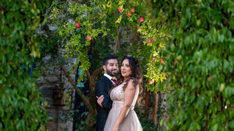 couple standing for a couple photoshoot
