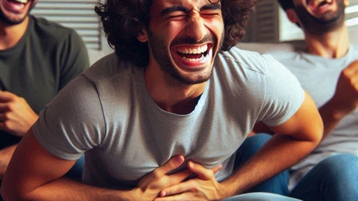 image of lebanes guy laughing hard